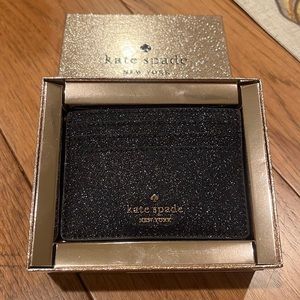Kate Spade Black Glitter Wallet